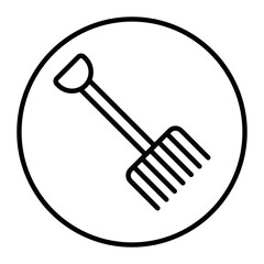 Farm Fork Vector Icons