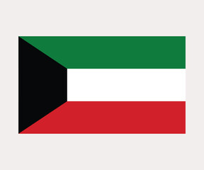 Kuwait National Flag – Editable Vector Illustration in High Quality