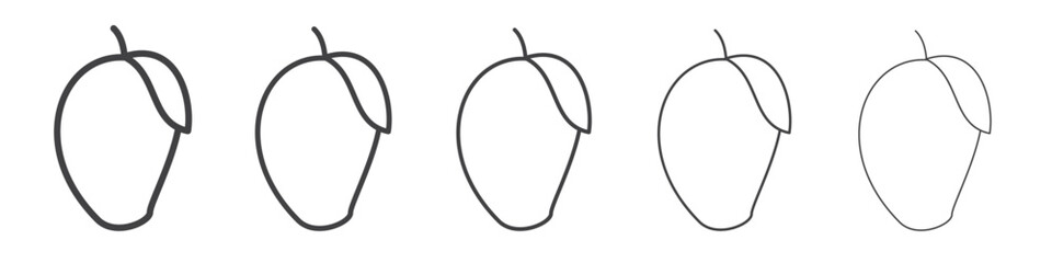 Mango icon outline ilustration vector symbol