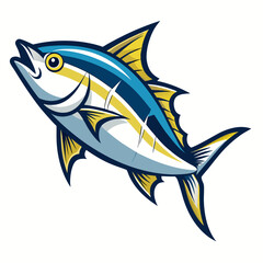 Dynamic Jack Crevalle Fish Vector Art