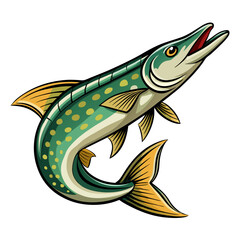 Minimalist Permit Fish Illustration