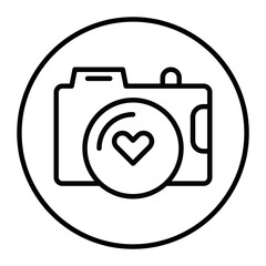 Wedding Camera Vector Icons