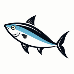 Simple Sardine Fish Vector Illustration