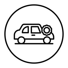 Wedding Car Vector Icons