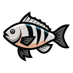 Simple Shark Vector Graphic