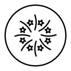 Wedding Fireworks Vector Icons