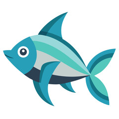 Modern Tetra Fish Vector Design