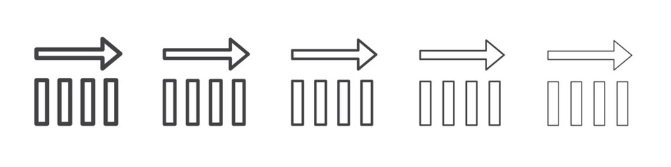 Neutral trading icon outline ilustration vector symbol