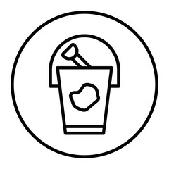 Sand Bucket Vector Icons