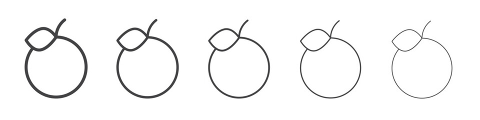 Orange icon outline ilustration vector symbol