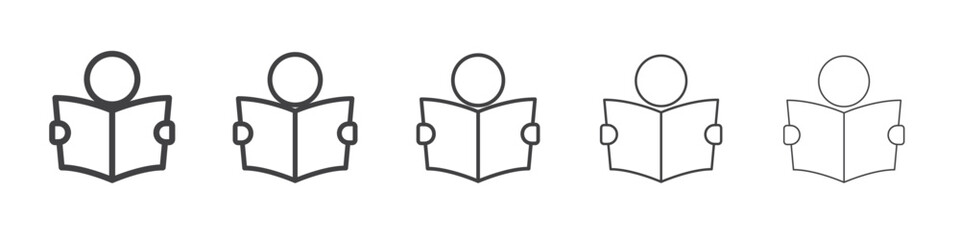 Oral survey icon outline ilustration vector symbol