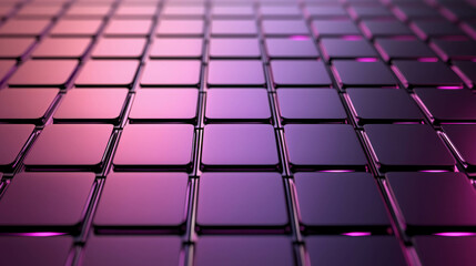 Obraz premium Abstract background featuring glossy tiles arranged in a grid pattern with varying shades of purple and pink creating a vibrant and modern aesthetic