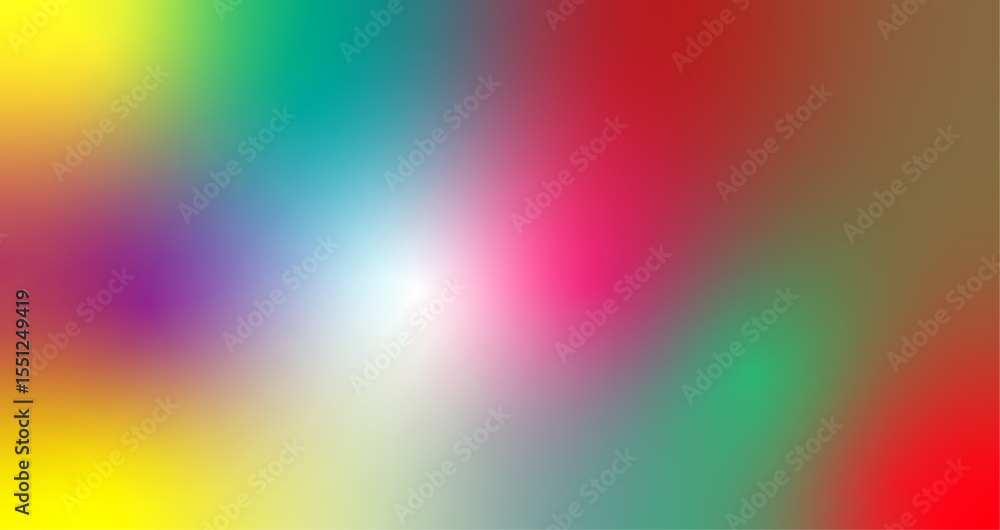 Poster abstract colorful gradient background with blurred effect and bright center light distribution desig