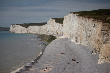 cliffs of seven sisters in UK