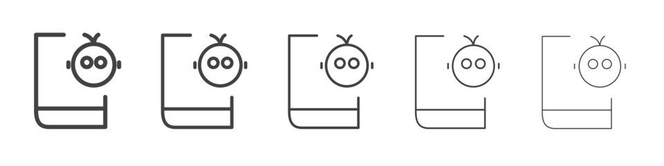 Parenting book icon outline ilustration vector symbol