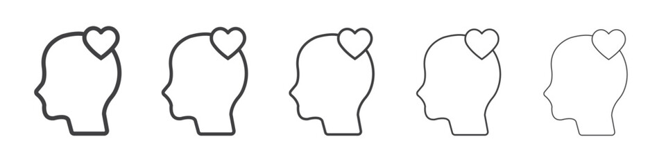 Passion icon outline ilustration vector symbol