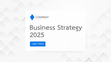 Business Strategy 2025 Presentation Slide. Abstract geometric modern square background