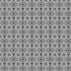 Geometric Star Pattern in Shades of Gray