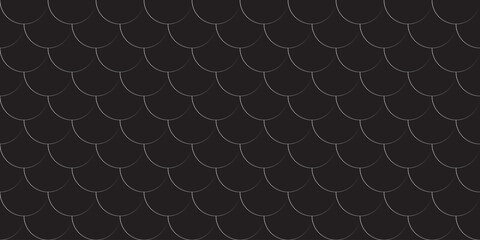 Abstract background in the form of silver fish scales on a black background.