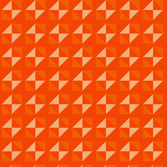 Geometric Orange and Peach Pattern