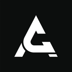 letter Ac or Ca initial simple unique logo