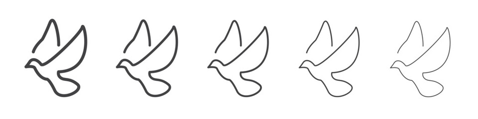 Pigeon icon outline ilustration vector symbol