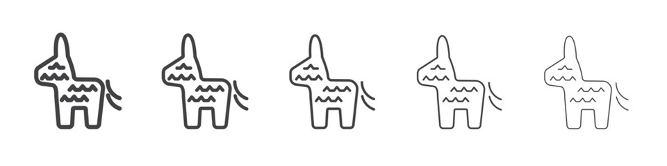 Pinata icon outline ilustration vector symbol