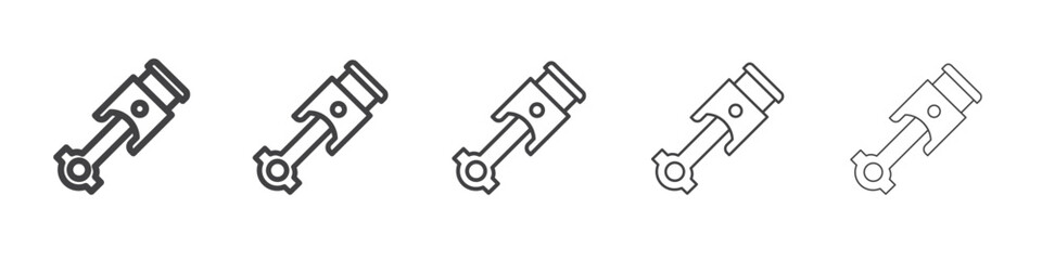 piston icon outline ilustration vector symbol