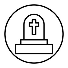 Obraz premium Grave Vector Icons