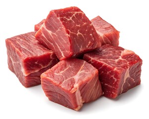 Obraz premium Beef Stew Cubes Perfect for Hearty Recipes