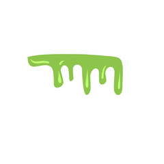 illustration of melting green liquid