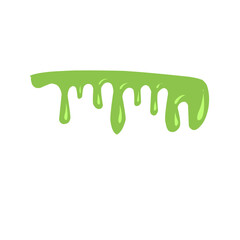 illustration of melting green liquid
