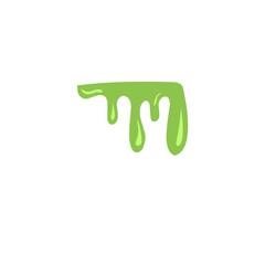 illustration of melting green liquid
