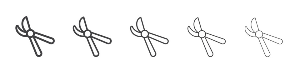 pruner icon outline ilustration vector symbol