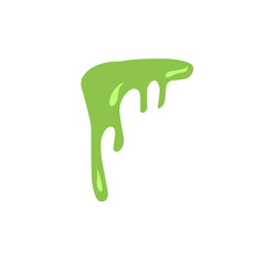 illustration of melting green liquid