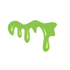 illustration of melting green liquid