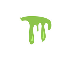 illustration of melting green liquid