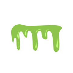 illustration of melting green liquid