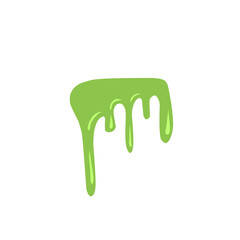 illustration of melting green liquid