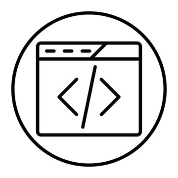 Web Coding Vector Icons