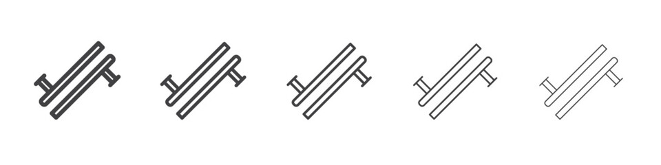 Sash icon outline ilustration vector symbol