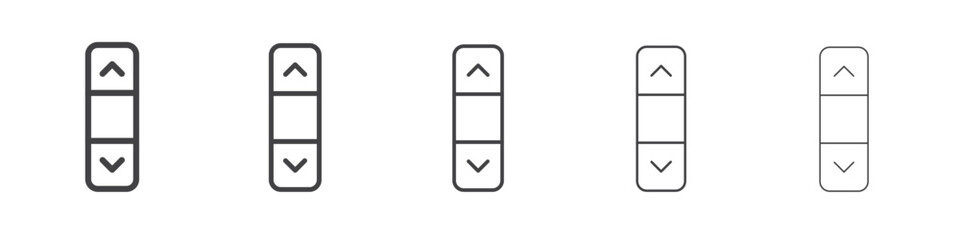 Scroll icon outline ilustration vector symbol