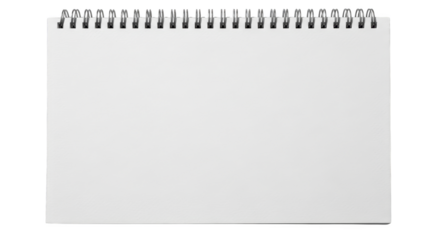 Blank Spiral Notebook Mockup