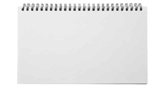 Blank Spiral Notebook Mockup