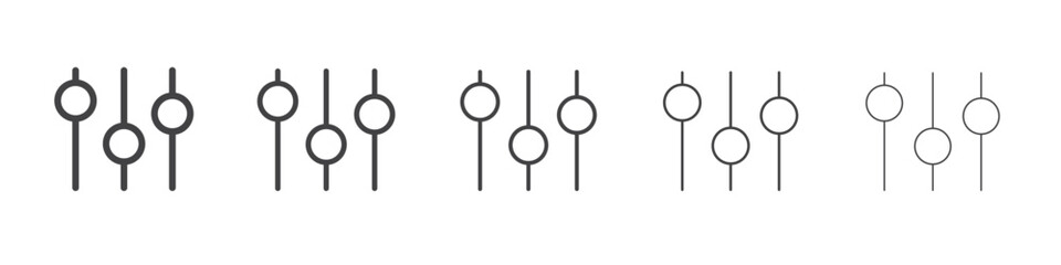 sound volume level icon outline ilustration vector symbol