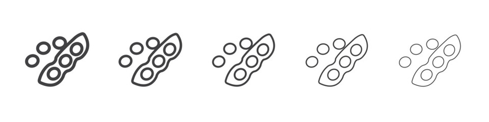 soybeans icon outline ilustration vector symbol