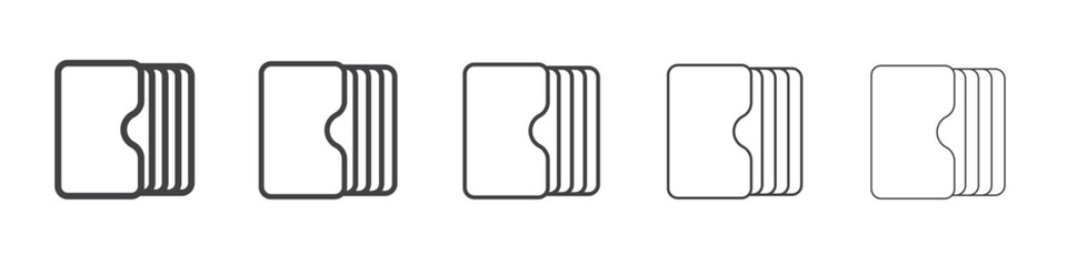 Stacks icon outline ilustration vector symbol