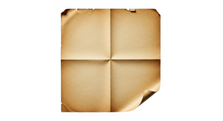 Folded Aged Paper Texture Background