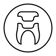 Dental Crown Vector Icons