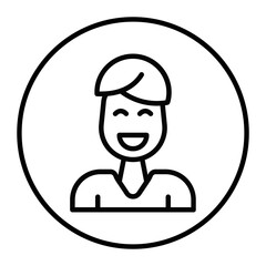 Smiling Man Vector Icons